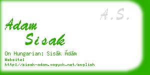 adam sisak business card