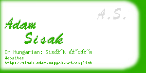 adam sisak business card